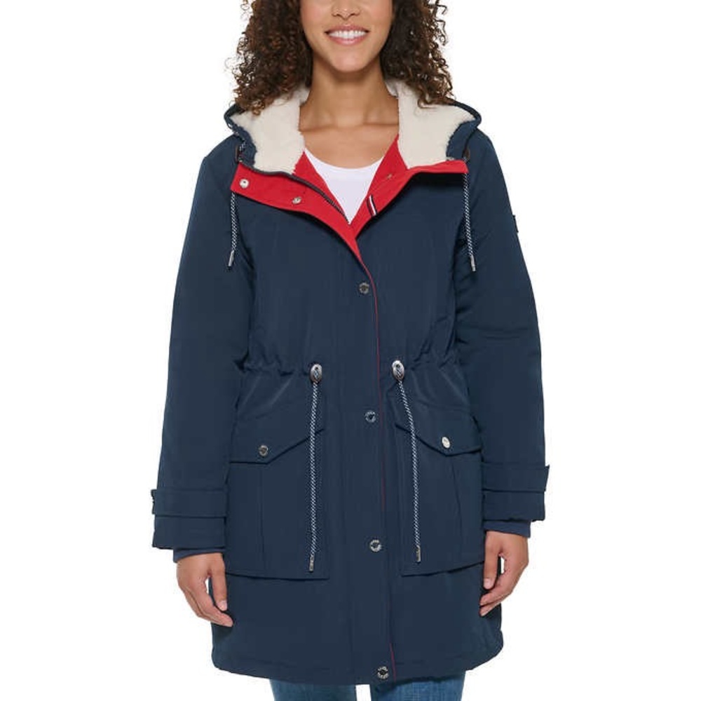 Tommy Hilfiger - Women's Sherpa Diamond Quilted Lined Parka